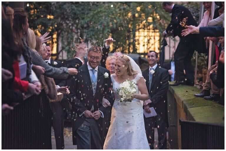 Joanna and Guy Newman – St. Brides Church and The Carlton Club – December 2015